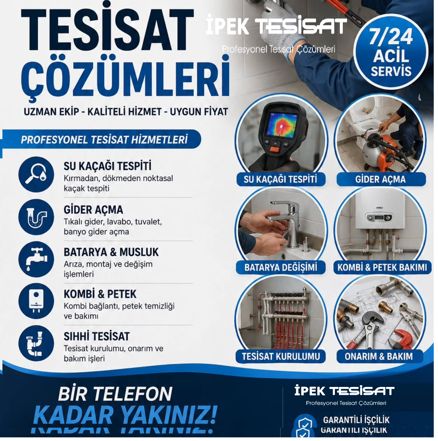 Başiskele Mutfak Kanal Lavabo Tıkanıklığı Açma -1500.TL